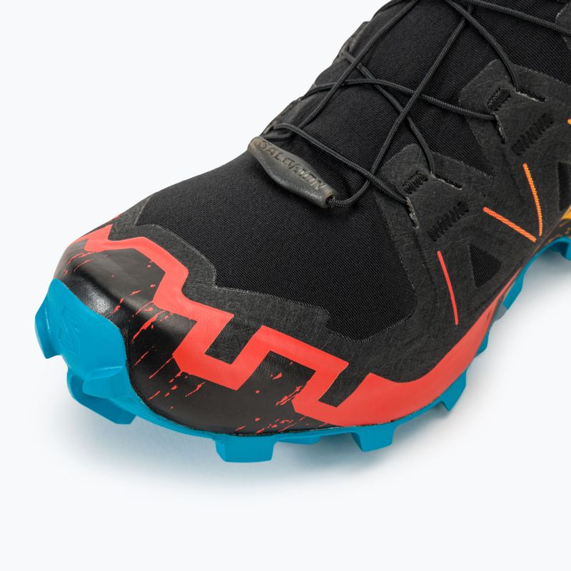 Кросівки для бігу чоловічі Salomon Speedcross 6 black/white/transcend blue 9