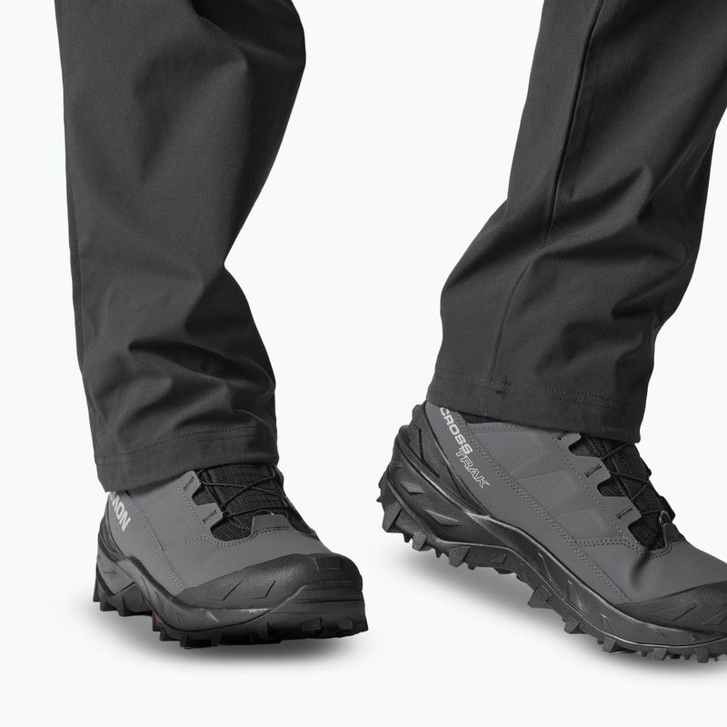 Черевики трекінгові чоловічі Salomon Crosstrak Powder WP asphalt/black/sharkskin 8