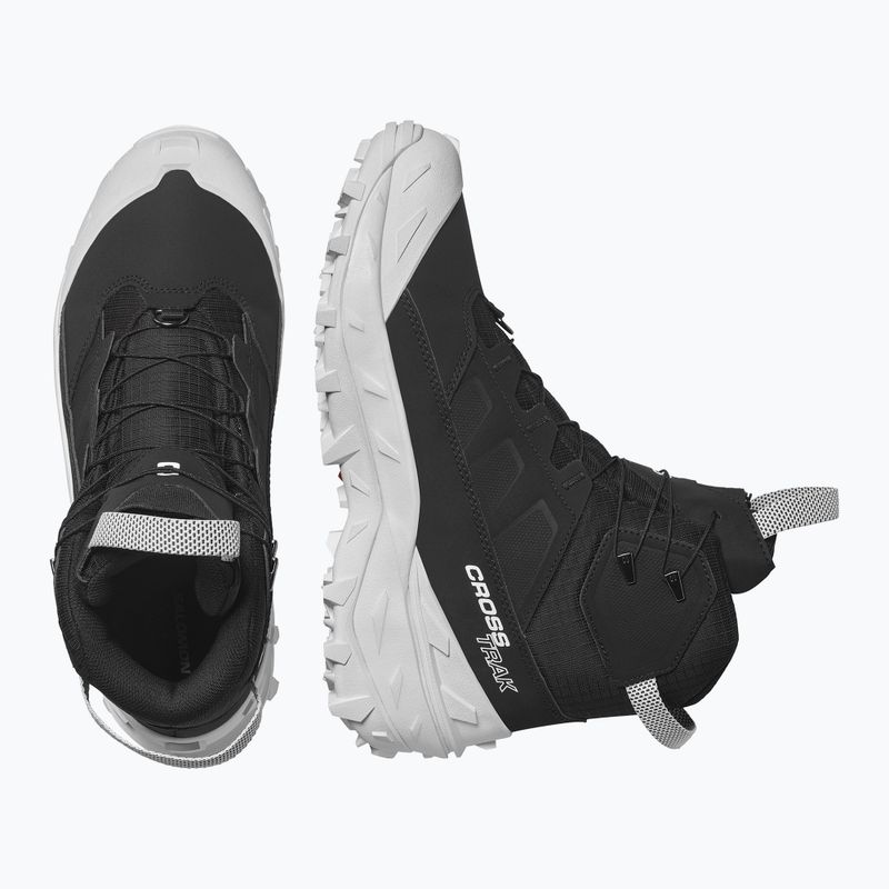 Черевики трекінгові чоловічі Salomon Crossrak Powder WP black/black/white 13