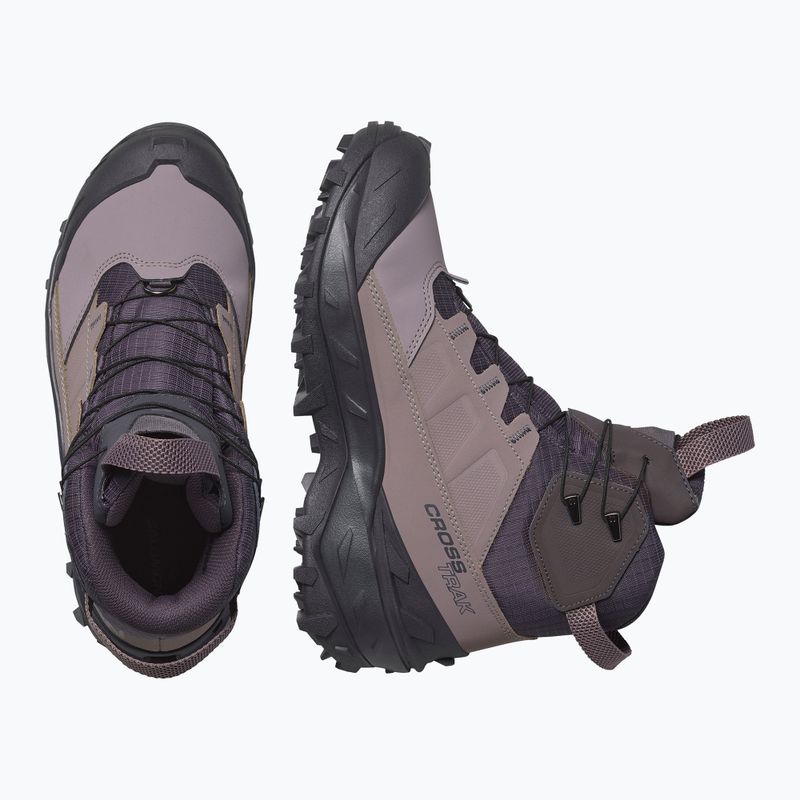 Взуття трекінгове жіноче Salomon Crosstrak Powder WP nine iron/shark 3