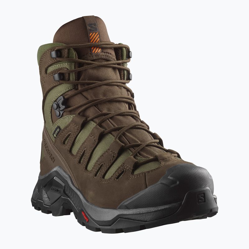 Туристичні черевики Salomon Quest Tracker GTX земля коричневий/зелений/чорний 2