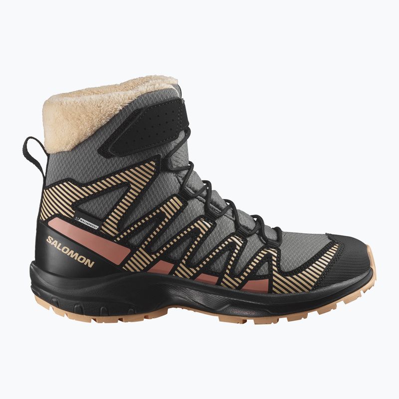 Кросівки трекінгові дитячі Salomon XA Pro V8 Winter CSWP pewter/black/peach fuzz 8