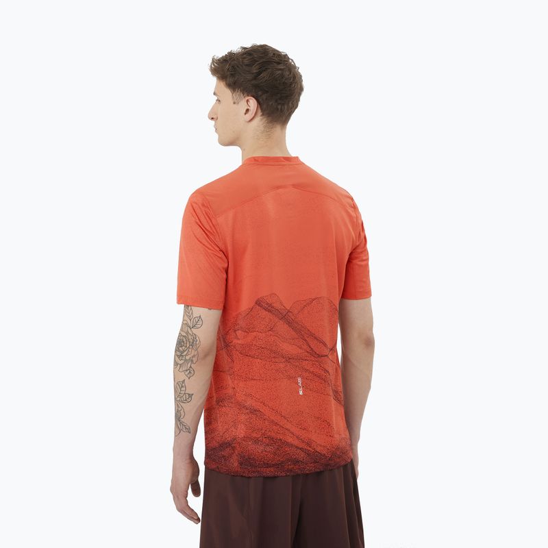 Футболка для бігу чоловіча Salomon S/Lab Ultra Tee Aop burnt sienna 2