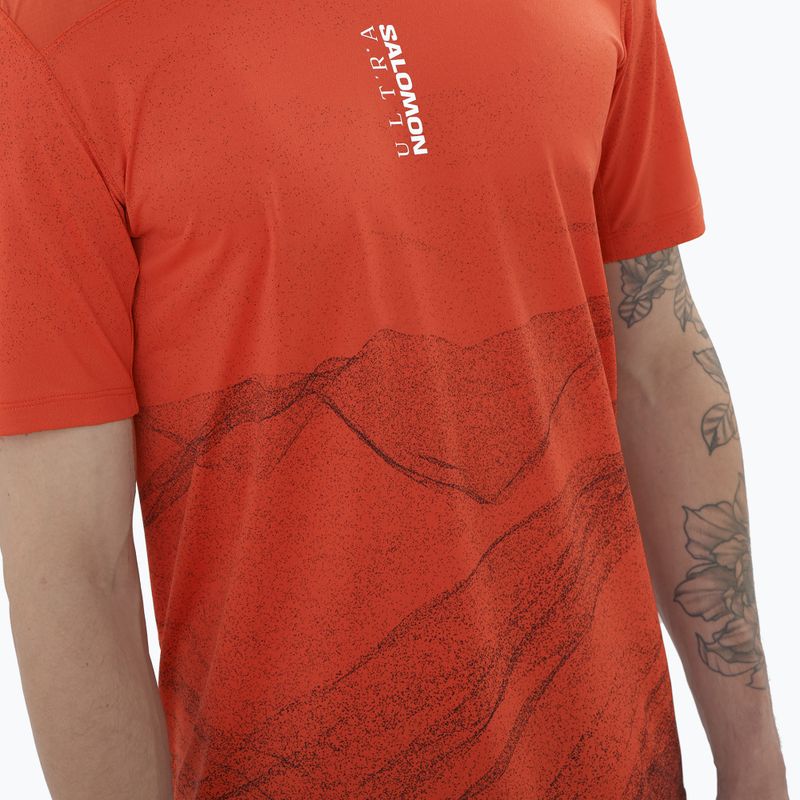 Футболка для бігу чоловіча Salomon S/Lab Ultra Tee Aop burnt sienna 3