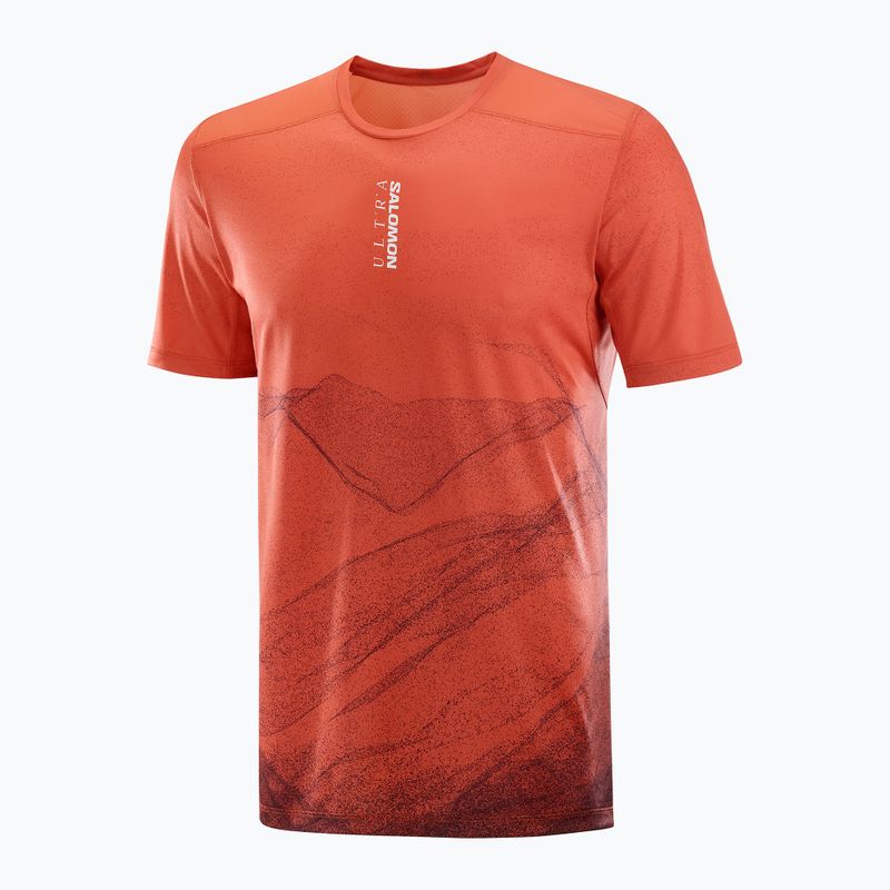Футболка для бігу чоловіча Salomon S/Lab Ultra Tee Aop burnt sienna 4