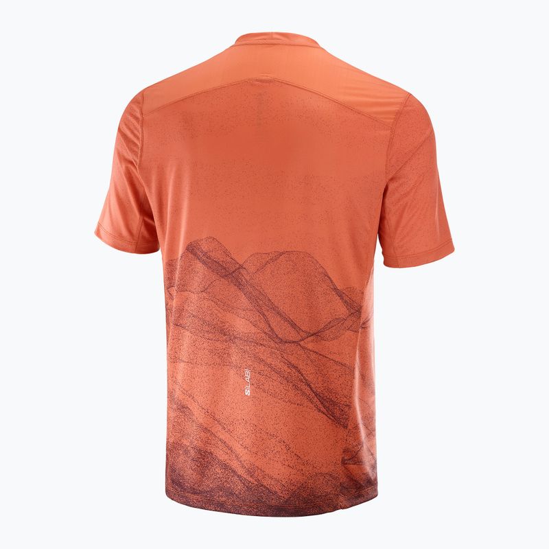Футболка для бігу чоловіча Salomon S/Lab Ultra Tee Aop burnt sienna 5