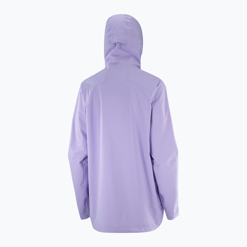 Куртка вітровка жіноча Salomon Outerpath Pro 2.5L violet tulip 10
