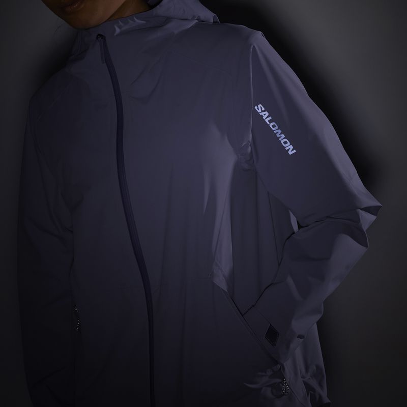 Куртка вітровка жіноча Salomon Outerpath 2.5L blue granite 7