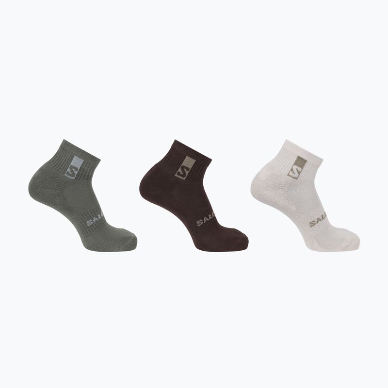 Шкарпетки Salomon Everyday Ankle 3 пари срібляста хмара/шавлія седона