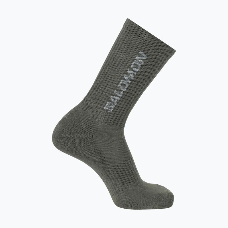 Шкарпетки Salomon Everyday Crew 3 пари silver cloud/sedona sage 3