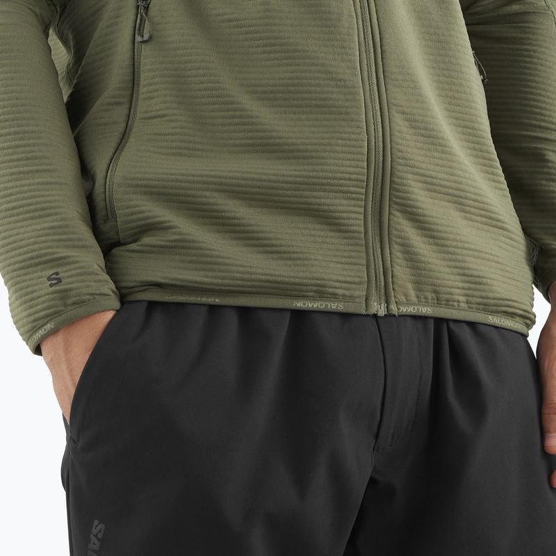 Кофта трекінгова чоловіча Salomon Essential Lightwarm Full Zip grape leaf 5