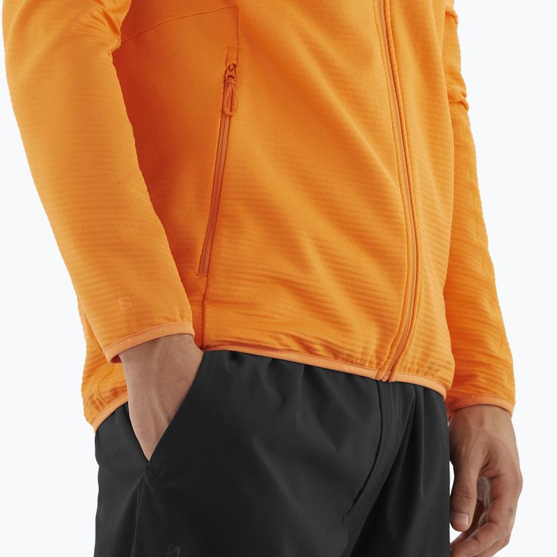 Кофта трекінгова чоловіча Salomon Lightwarm Full Zip turmeric 6