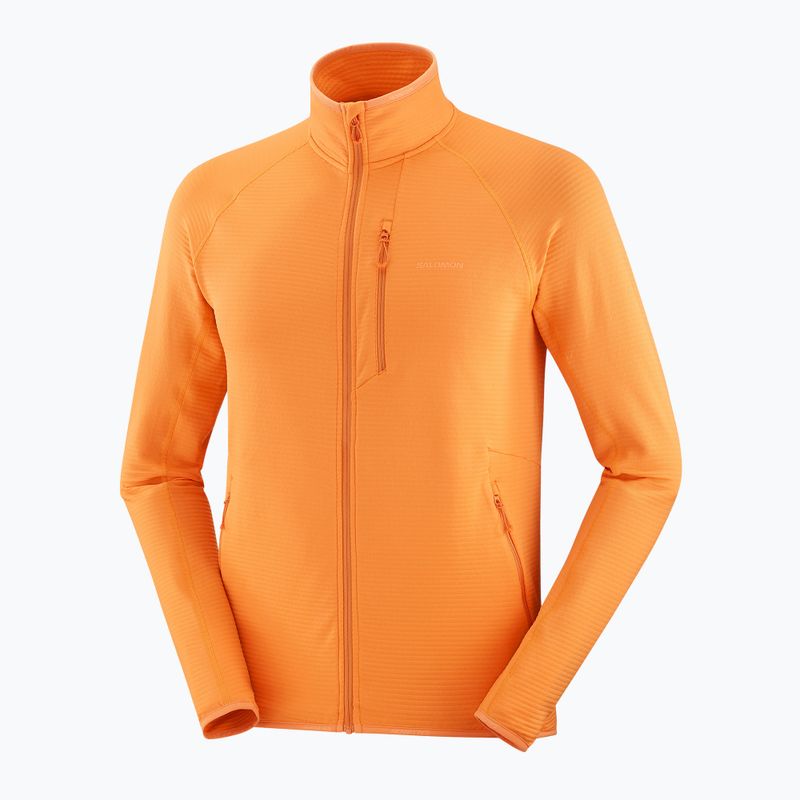 Кофта трекінгова чоловіча Salomon Lightwarm Full Zip turmeric 7