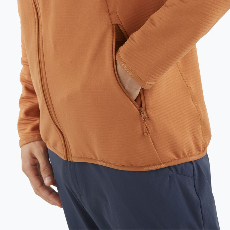 Кофта трекінгова чоловіча Salomon Sntial Lightwarm Hybrid sierra 6