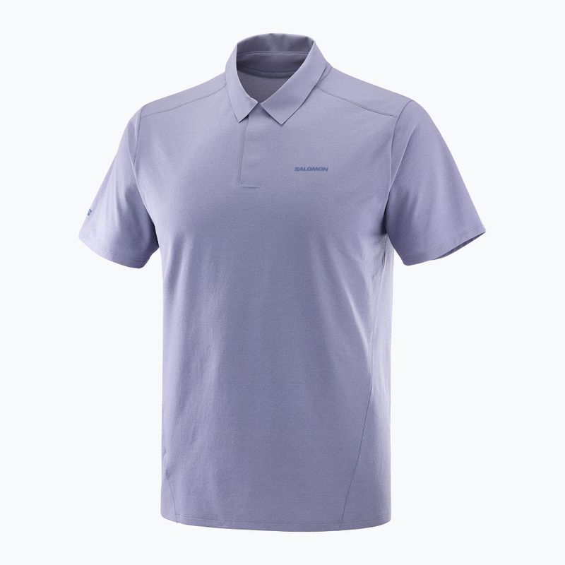 Футболка поло чоловіча Salomon Trackline Polo blue granite 7