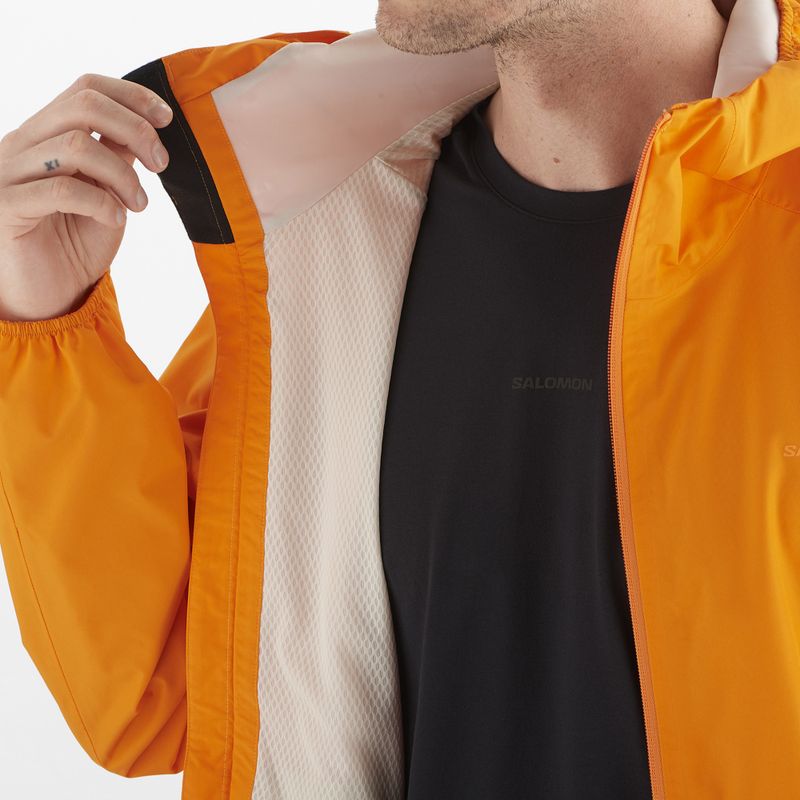 Куртка вітровка чоловіча Salomon Outscape 2L turmeric 3