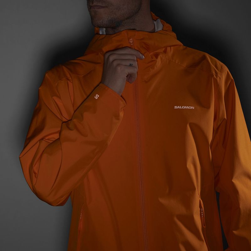 Куртка вітровка чоловіча Salomon Outscape 2L turmeric 9