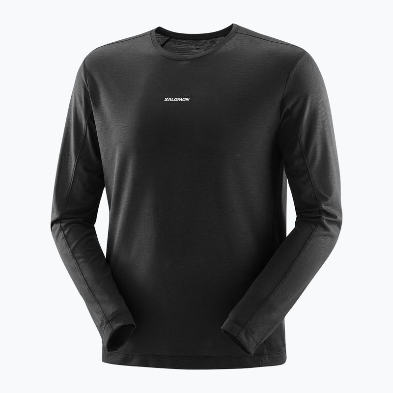 Лонгслів для бігу чоловічий Salomon SHAKEout Core deep black 4