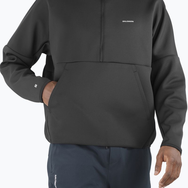 Кофта чоловіча Salomon SHKout Half Zip Hooded deep black 3