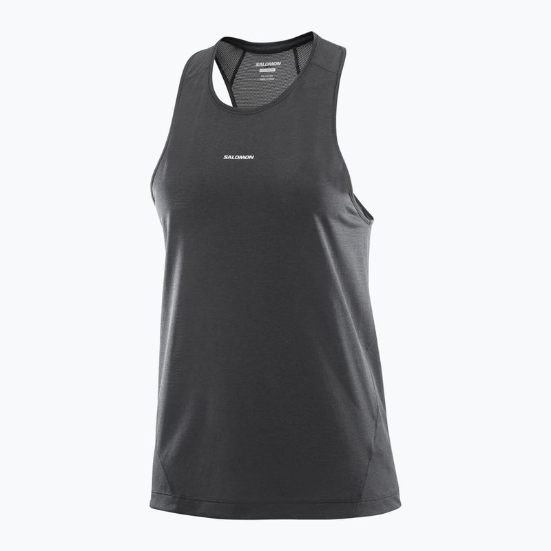 Топ для бігу жіночий Salomon Shakeout Core Tank deep black 4