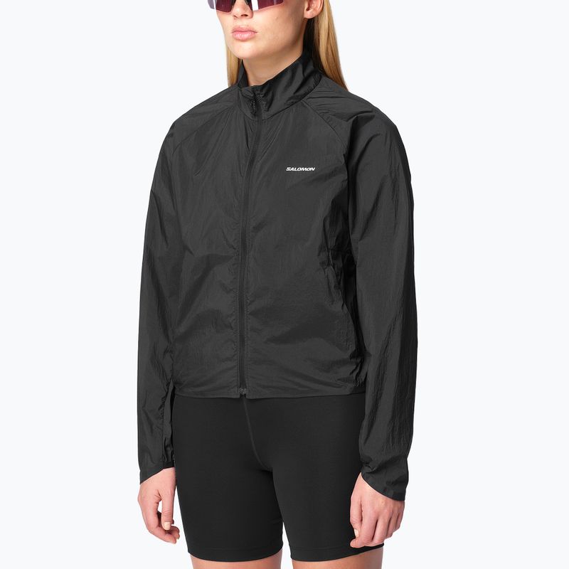 Жіноча куртка для бігу Salomon Shakeout Fly deep black