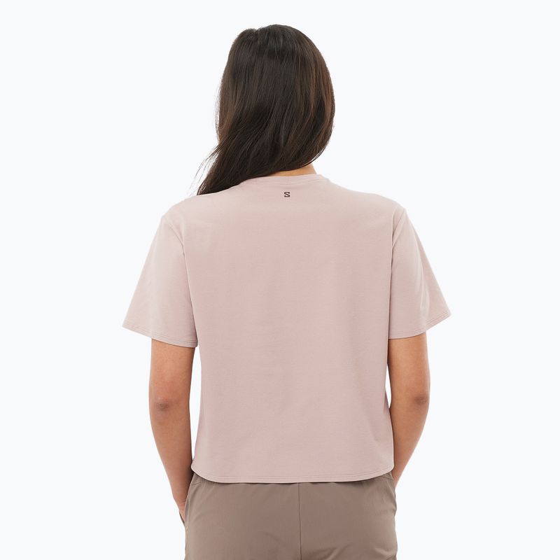 Футболка жіноча Salomon Trackline Tee SS etherea 2