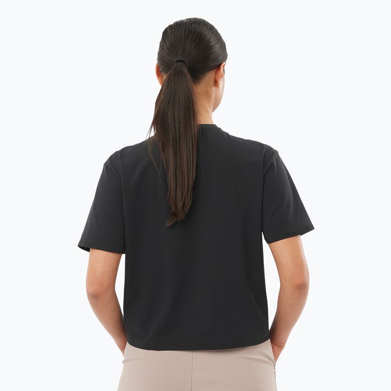 Футболка жіноча Salomon Trackline Tee SS deep black 2