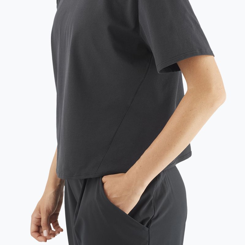 Футболка жіноча Salomon Trackline Tee SS deep black 3