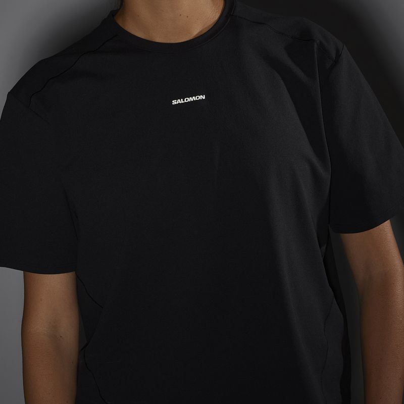 Футболка жіноча Salomon Trackline Tee SS deep black 5