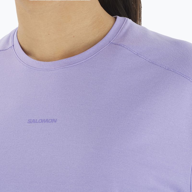 Футболка жіноча Salomon Trackline Tee SS violet tulip 3