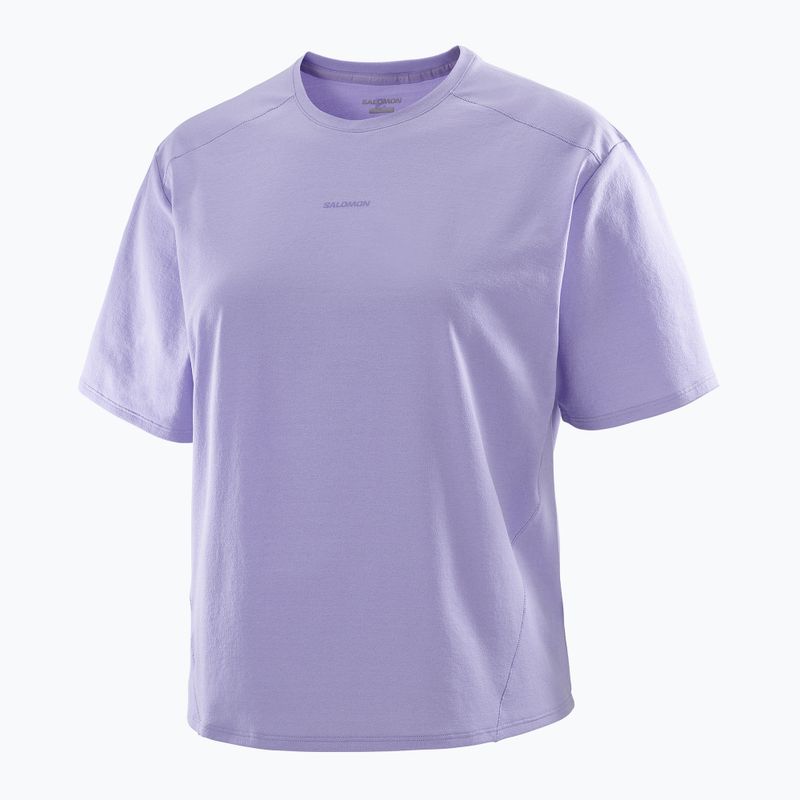 Футболка жіноча Salomon Trackline Tee SS violet tulip 6