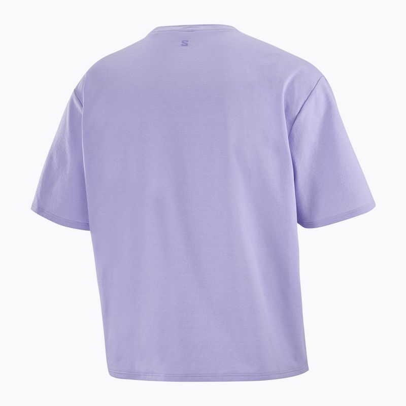 Футболка жіноча Salomon Trackline Tee SS violet tulip 7