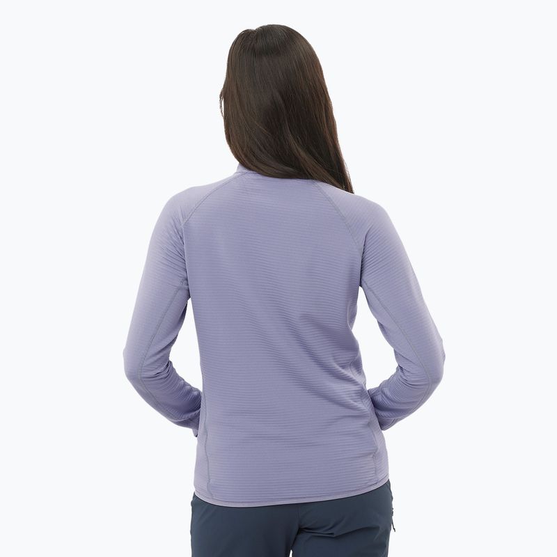 Кофта трекінгова жіноча Salomon Lightwarm Full Zip blue granite 2