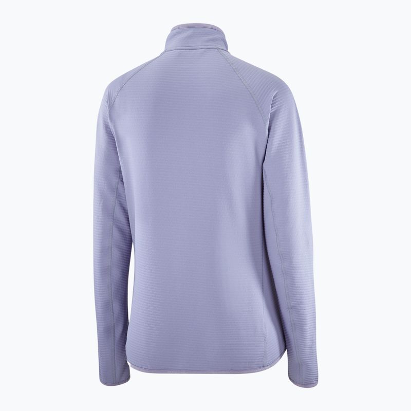 Кофта трекінгова жіноча Salomon Lightwarm Full Zip blue granite 7