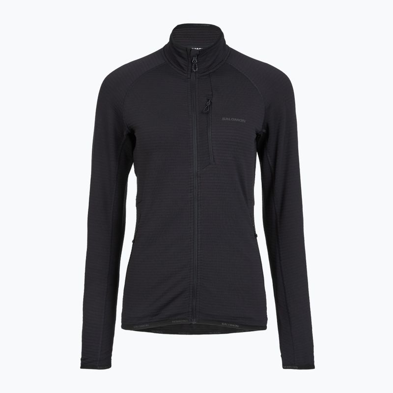 Кофта флісова жіноча Salomon Lightwarm Full Zip deep black 5