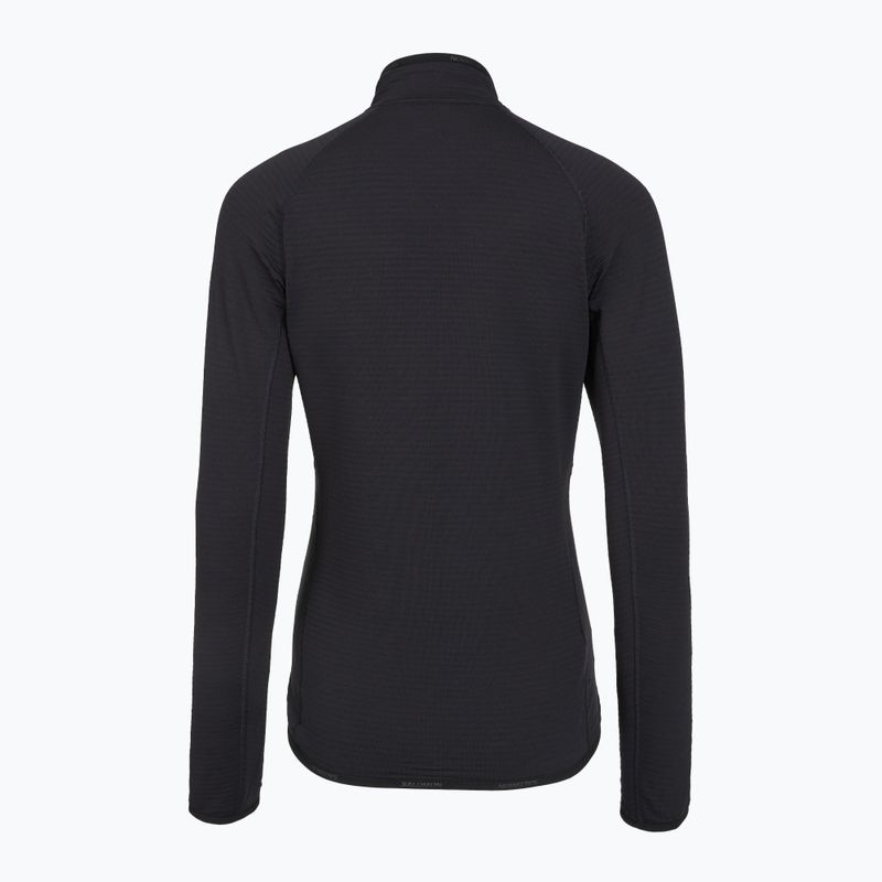 Кофта флісова жіноча Salomon Lightwarm Full Zip deep black 6