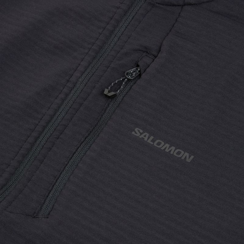 Кофта флісова жіноча Salomon Lightwarm Full Zip deep black 7