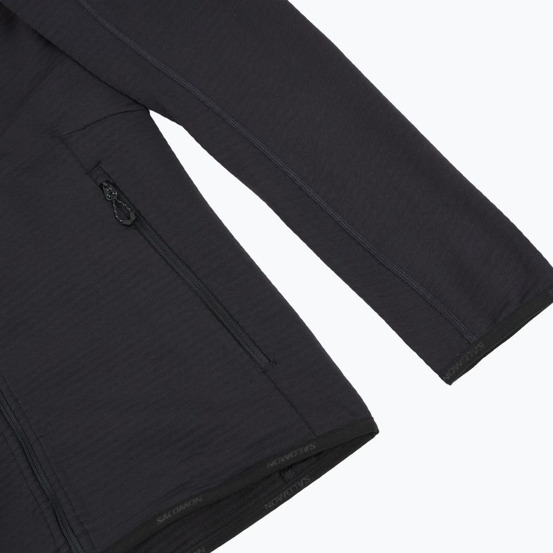 Кофта флісова жіноча Salomon Lightwarm Full Zip deep black 8