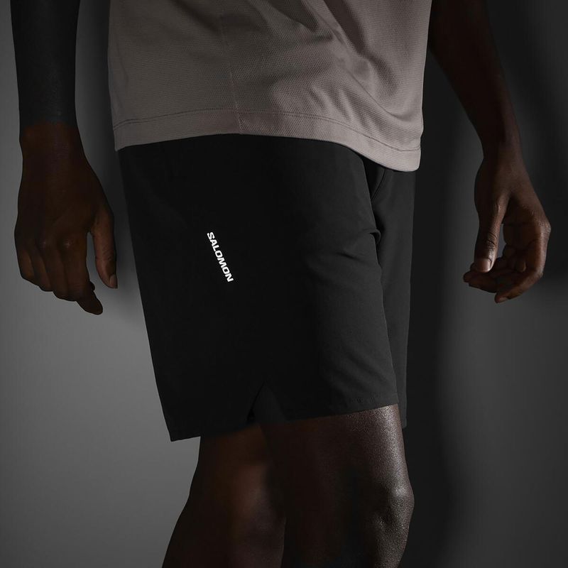 Шорти для бігу чоловічі Salomon SHAKEout Core 7" No Liner deep black 5