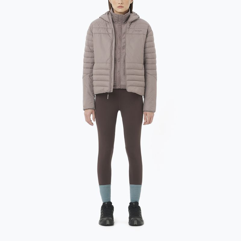 Легінси для бігу жіночі Salomon SHAKEout Bliss 25" coffee bean 2