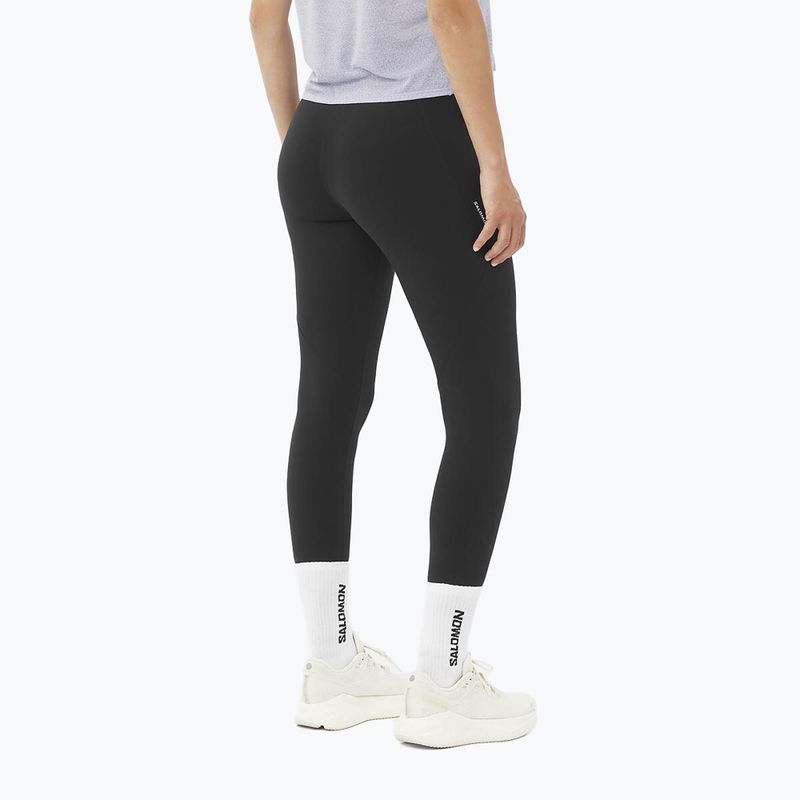 Легінси для бігу жіночі Salomon SHAKEout Bliss 25" deep black 2