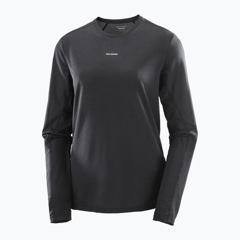 Лонгслів для бігу жіночий Salomon SHAKEout Core deep black 4
