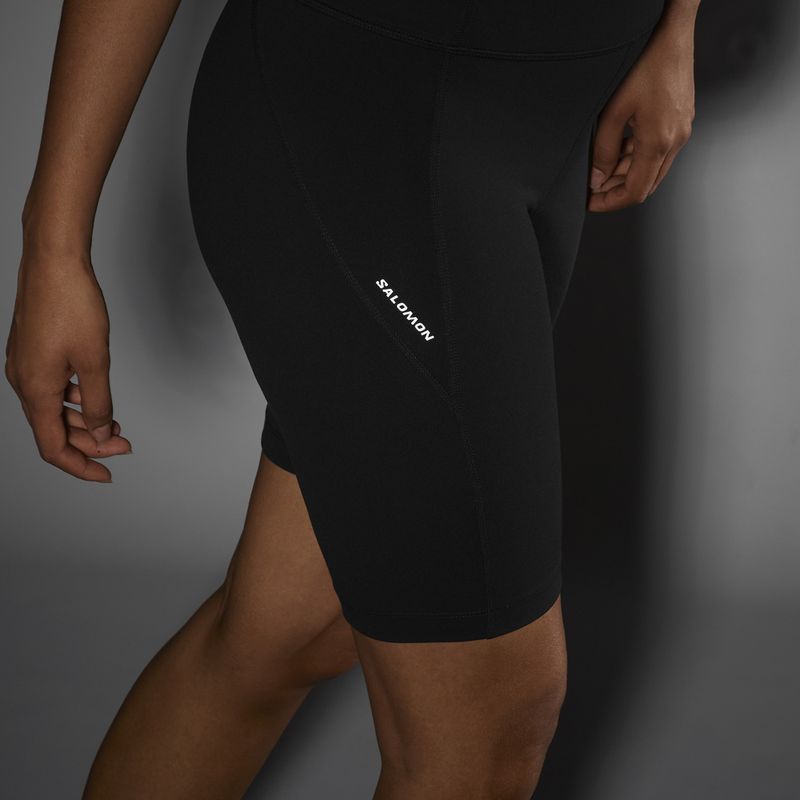 Шорти для бігу жіночі Salomon SHAKEout Bliss 8" deep black 5
