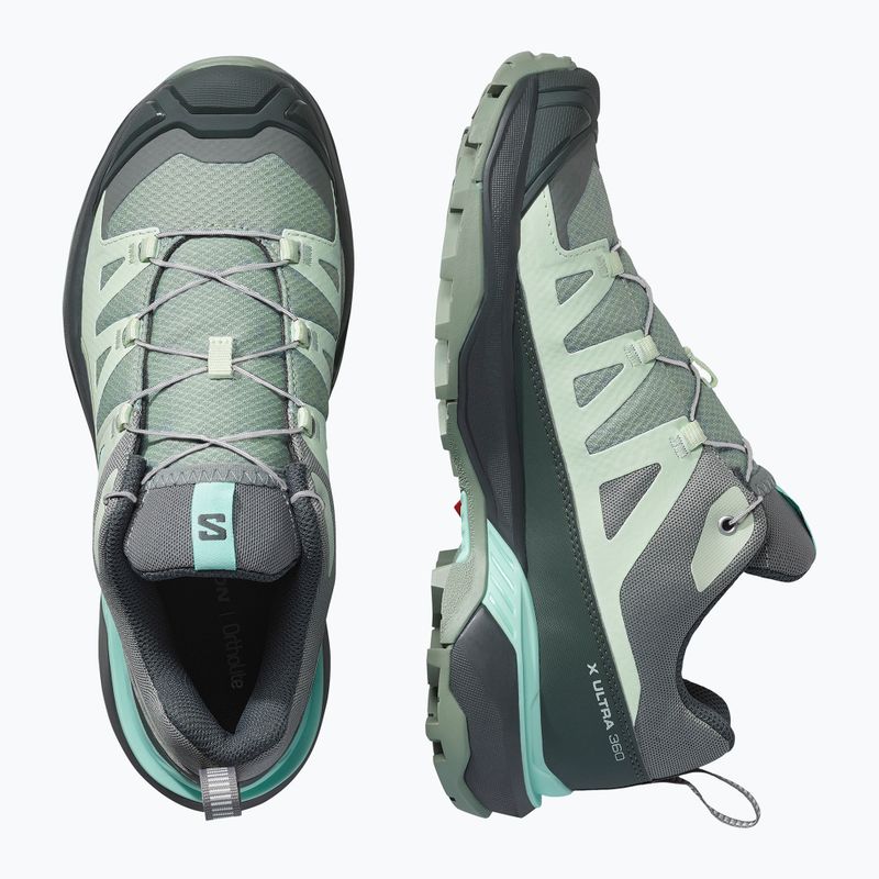 Кросівки трекінгові жіночі Salomon X Ultra 360 green milieu/uban chic/clearly aqua 5