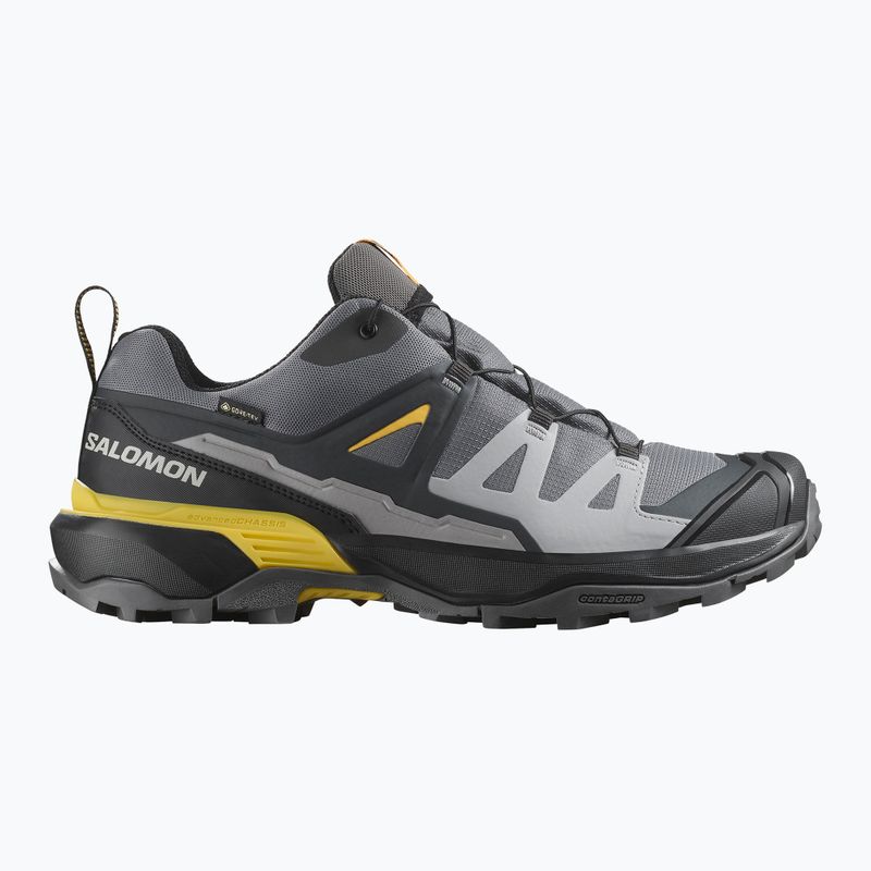 Кросівки трекінгові чоловічі Salomon X Ultra 360 GTX castlerock/black/spicy mustard 8
