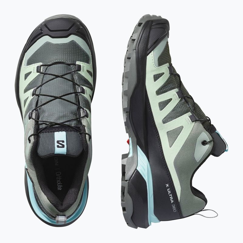 Кросівки трекінгові жіночі Salomon X Ultra 360 GTX Sedona sage/black/sea foam 6