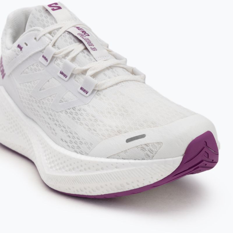 Кросівки для бігу чоловічі Salomon Aero Glide 3 white/white/willowherb 7