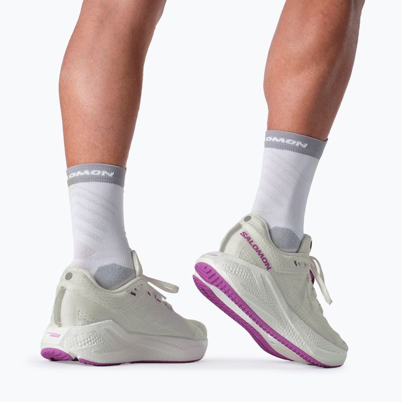 Кросівки для бігу чоловічі Salomon Aero Glide 3 white/white/willowherb 5
