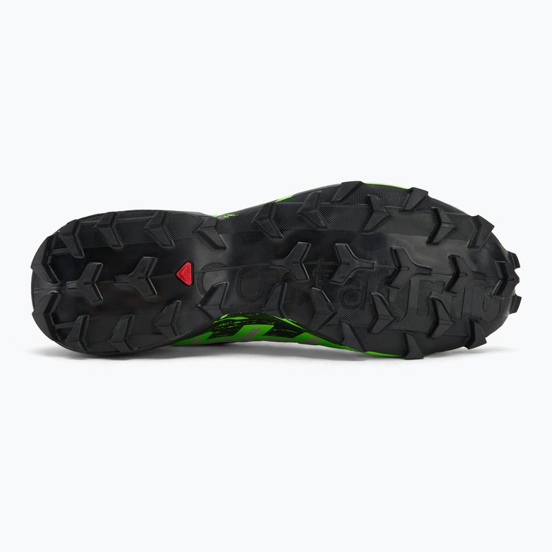 Кросівки для бігу чоловічі Salomon Speedcross 6 GTX black/alloy/green gecko 4