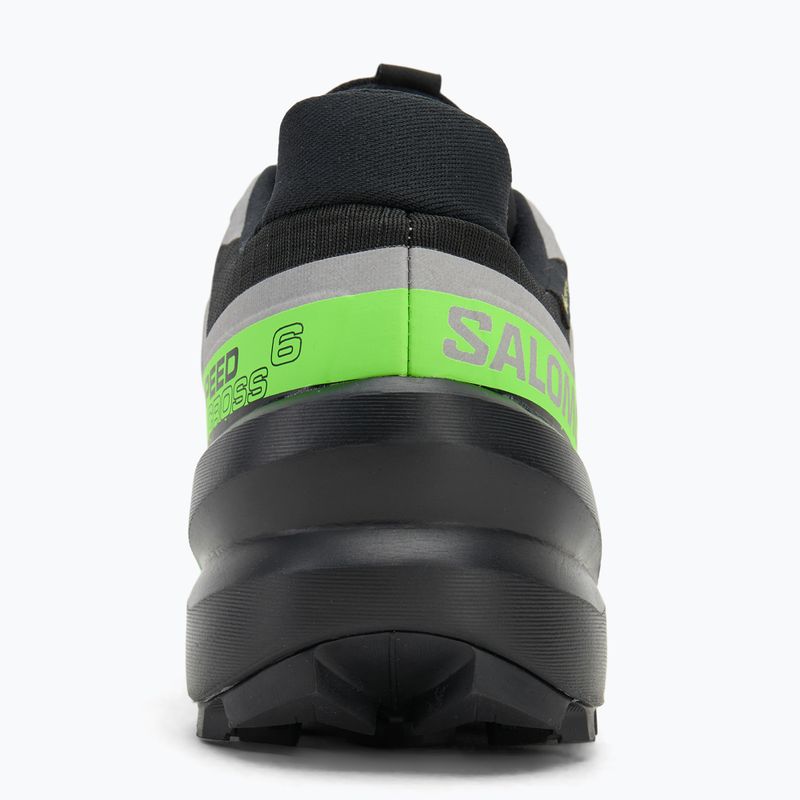 Кросівки для бігу чоловічі Salomon Speedcross 6 GTX black/alloy/green gecko 6